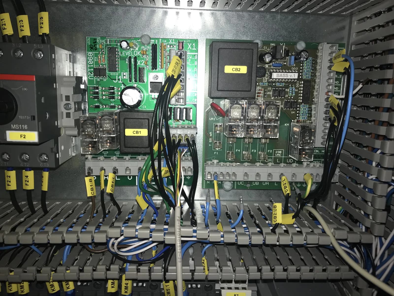 Marine electrical cabinet assembly as part of equipment integration